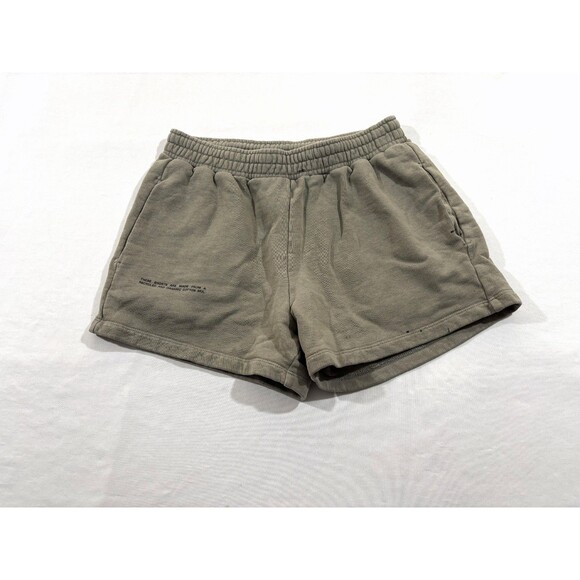 pangaia Pants - Pangaia Womens Sweat Shorts Beige Organic Recycled Cotton Mini Booty Gym Run S